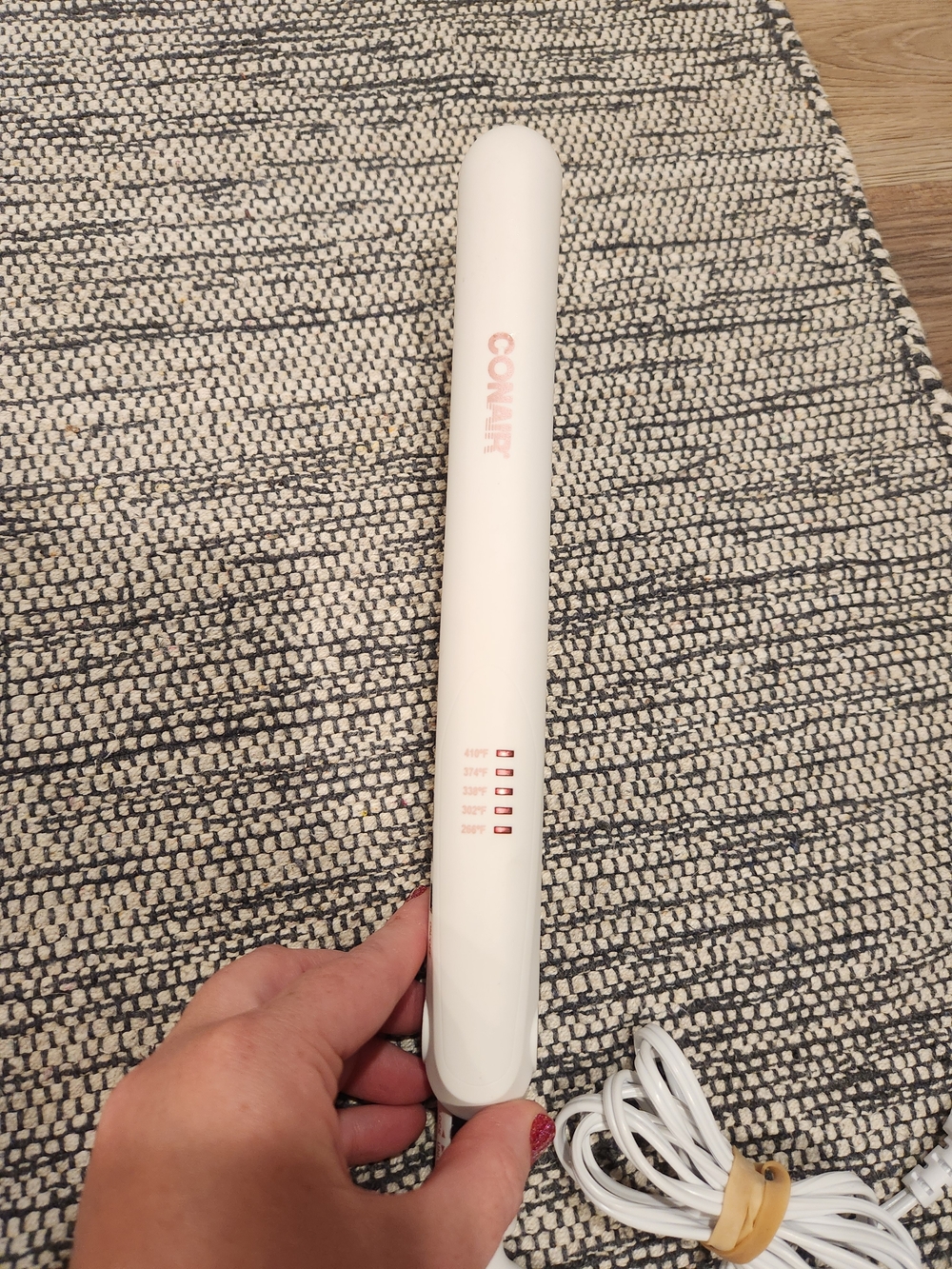 Conair White Ceramic Flat Iron Hair Straightener